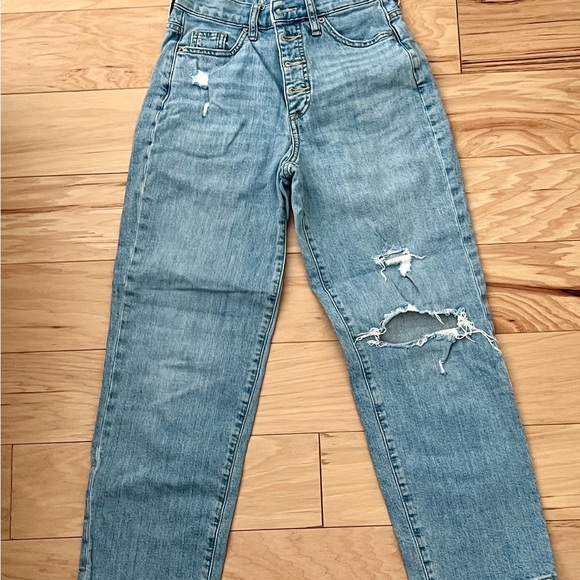 Distressed Blue Women's Jeans - Picture 1 of 3